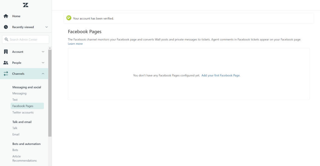 Zendesk - Facebook pagina's