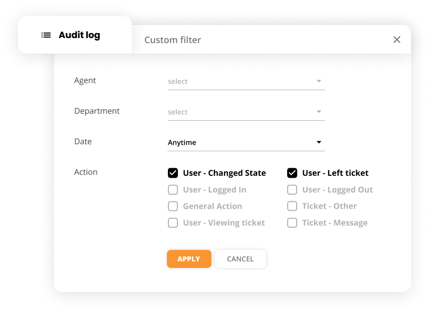 Audit logboekfilter
