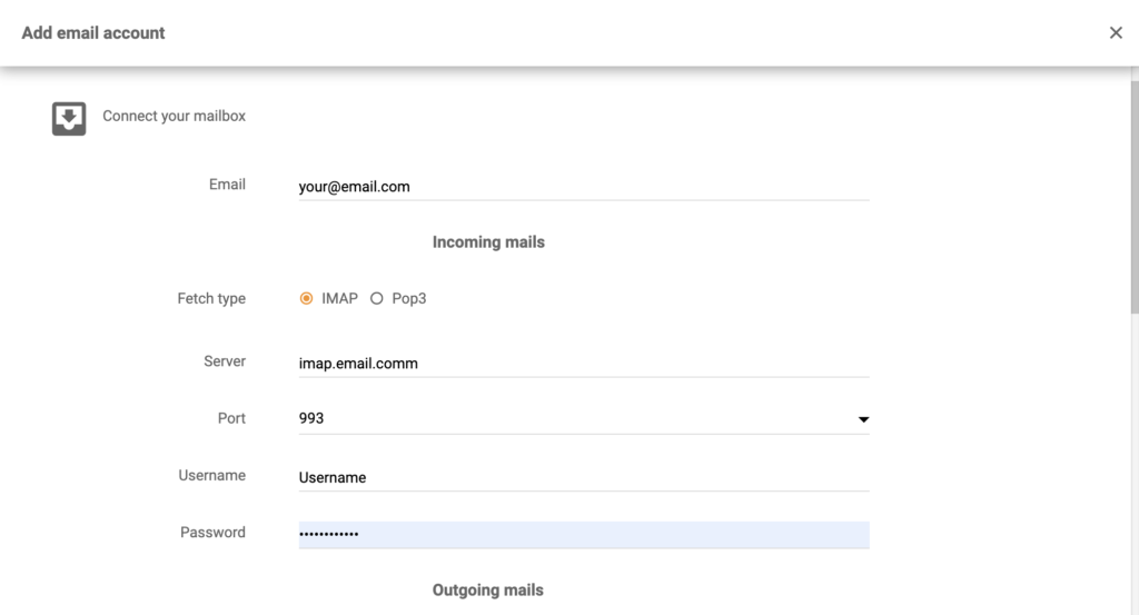 Exim emailconfiguratie in de LiveAgent-helpdesk