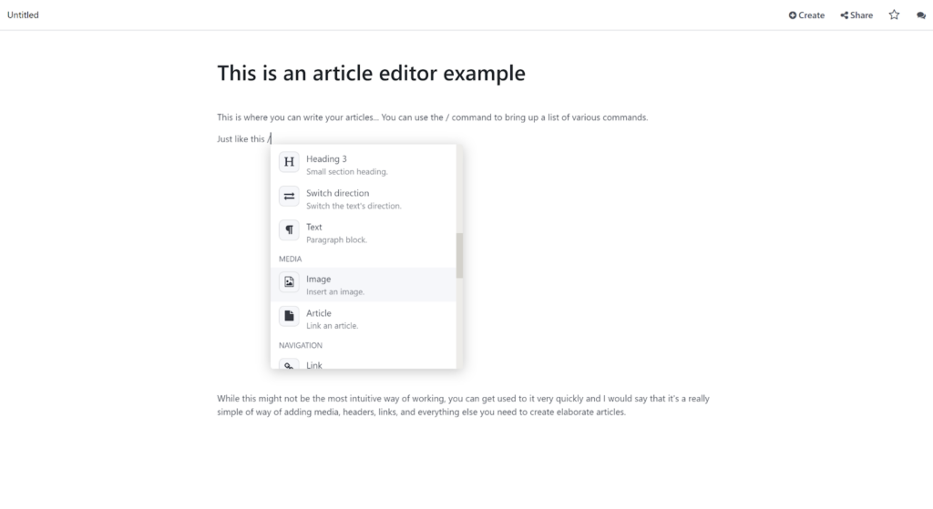 Odoo - Schrijf een nieuw artikel